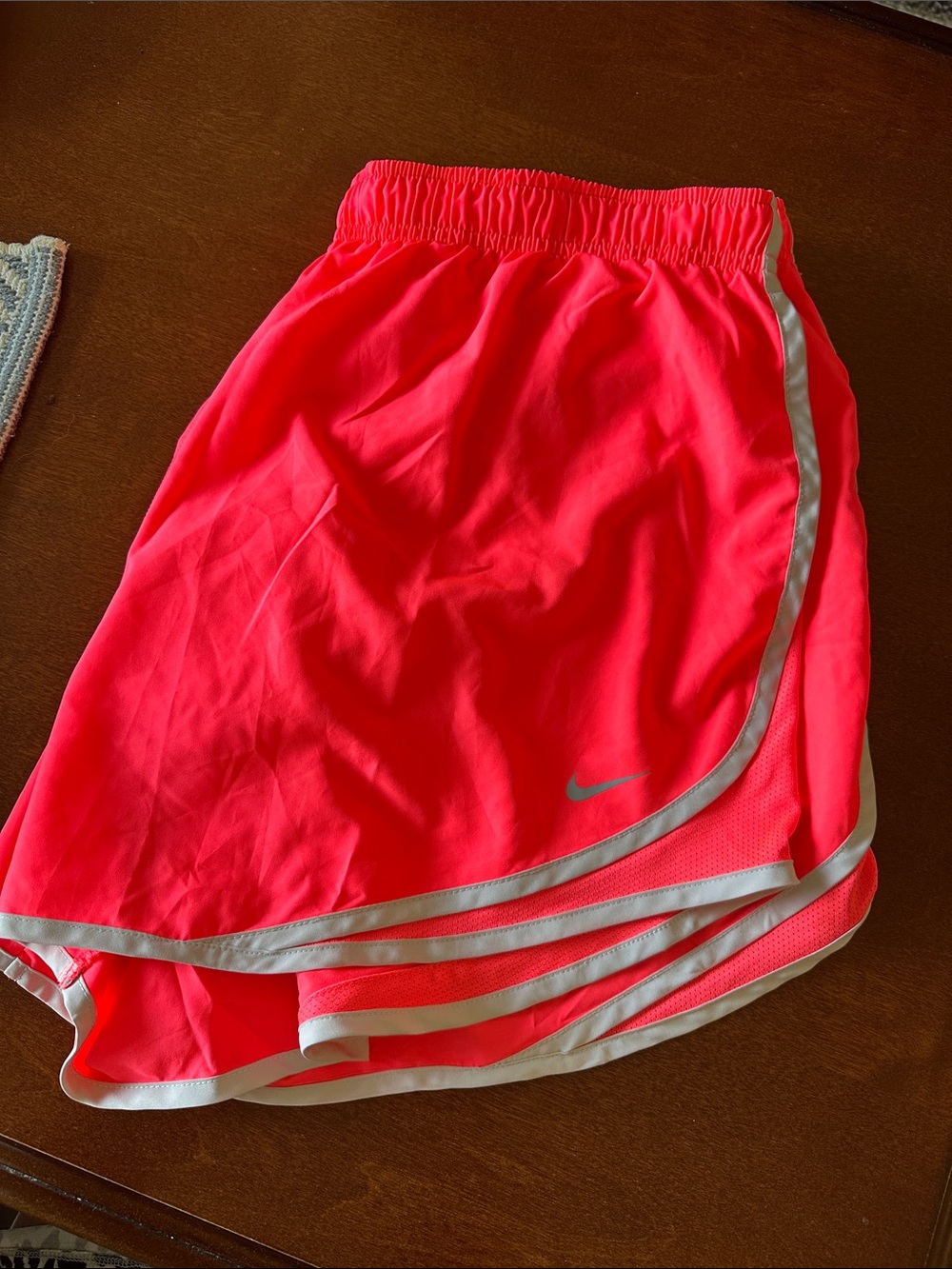 Nike Women’s Neon Pink Athletic Shorts with Reflective Trim